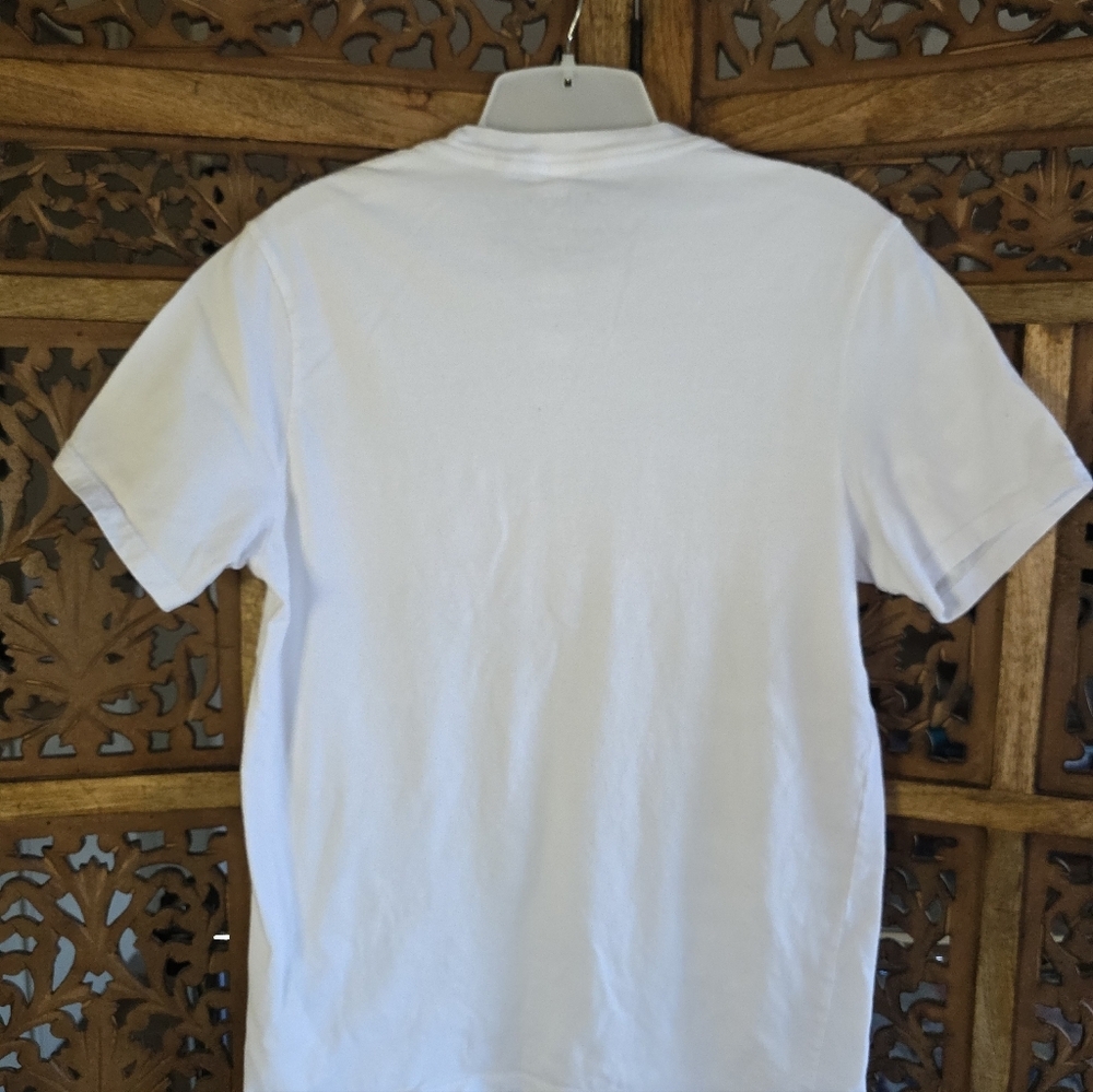 GUESS White and Gray Logo Tee - Picture 4 of 4